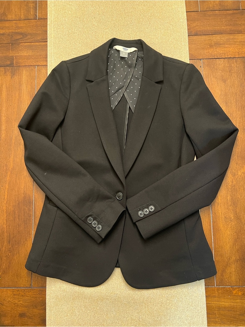 ❤️ Old Navy Black Womens Single-Button Blazer Jacket